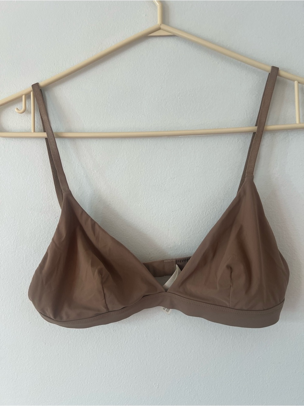 Talula Brown Soft Bralette Bra Womenโs Small S Aritzia